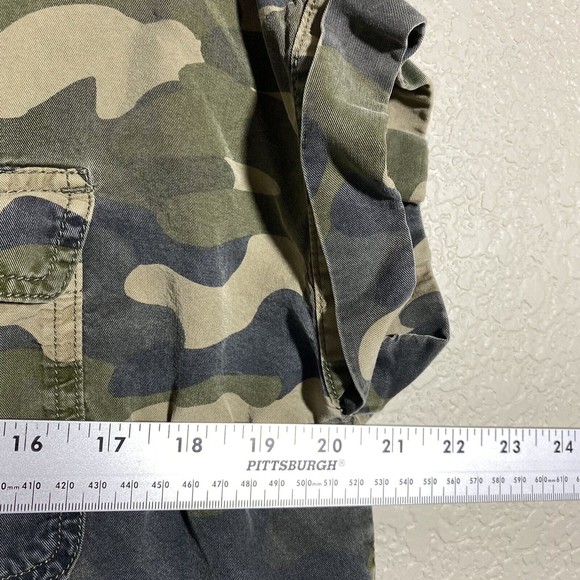 C & C California Womens Shirt Size XS Camo Button Front Short Sleeve - Picture 4 of 7